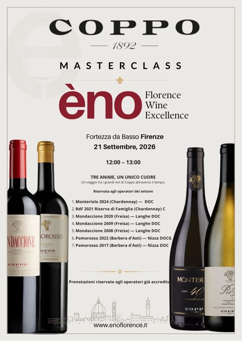 MASTERCLASS – ENO FLORENCE WINE EXCELLENCE - Coppo MASTERCLASS – ENO FLORENCE WINE EXCELLENCE - Coppo